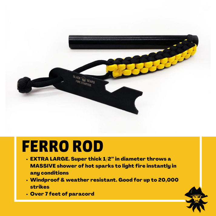 Black Beard Ferro Rod (Pre-Order) - Brooks Defense Solutions | A ...